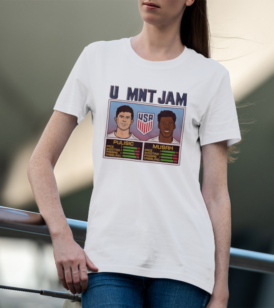 USMNT Jam Pulisic Musah USA Team Pace Shooting Passing Dribbling T-Shirt