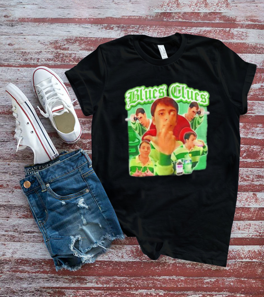 Blues Clues Gangster Funny Steve Meme Mashup T-Shirt