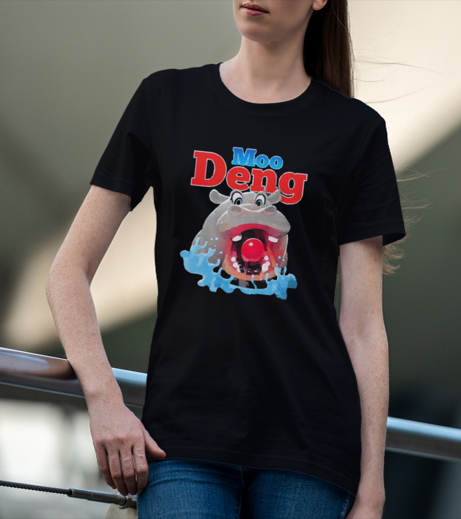 Moo Deng Hungry Hippo Water Splash T-Shirt