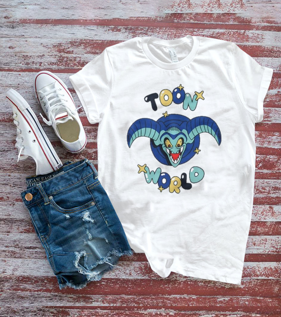 Hypland Yu-Gi-Oh Toon World With Blue Toon Monster Elements T-Shirt