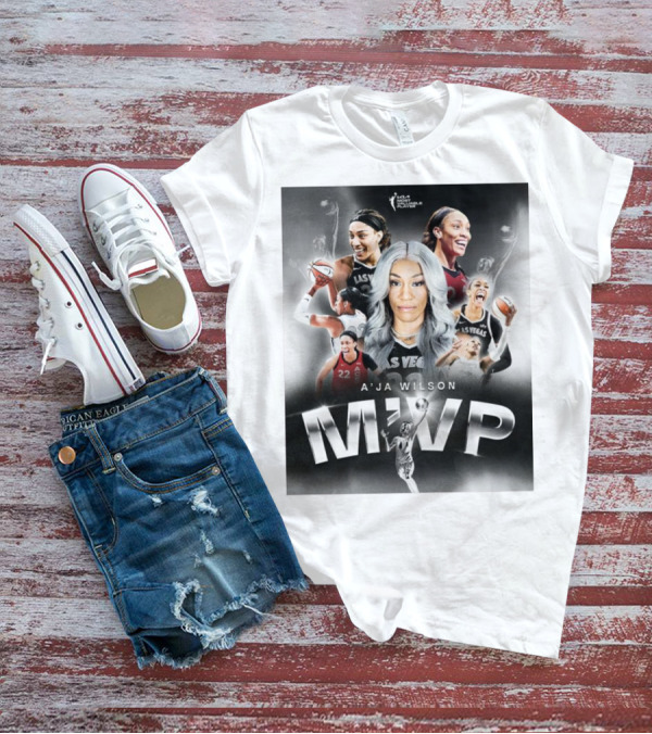 A'ja Wilson Las Vegas Aces WNBA MVP T-Shirt