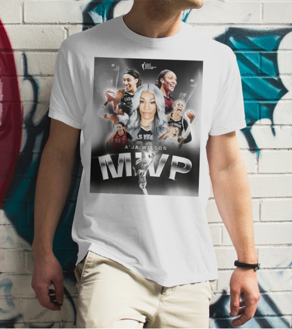 A'ja Wilson Las Vegas Aces WNBA MVP T-Shirt