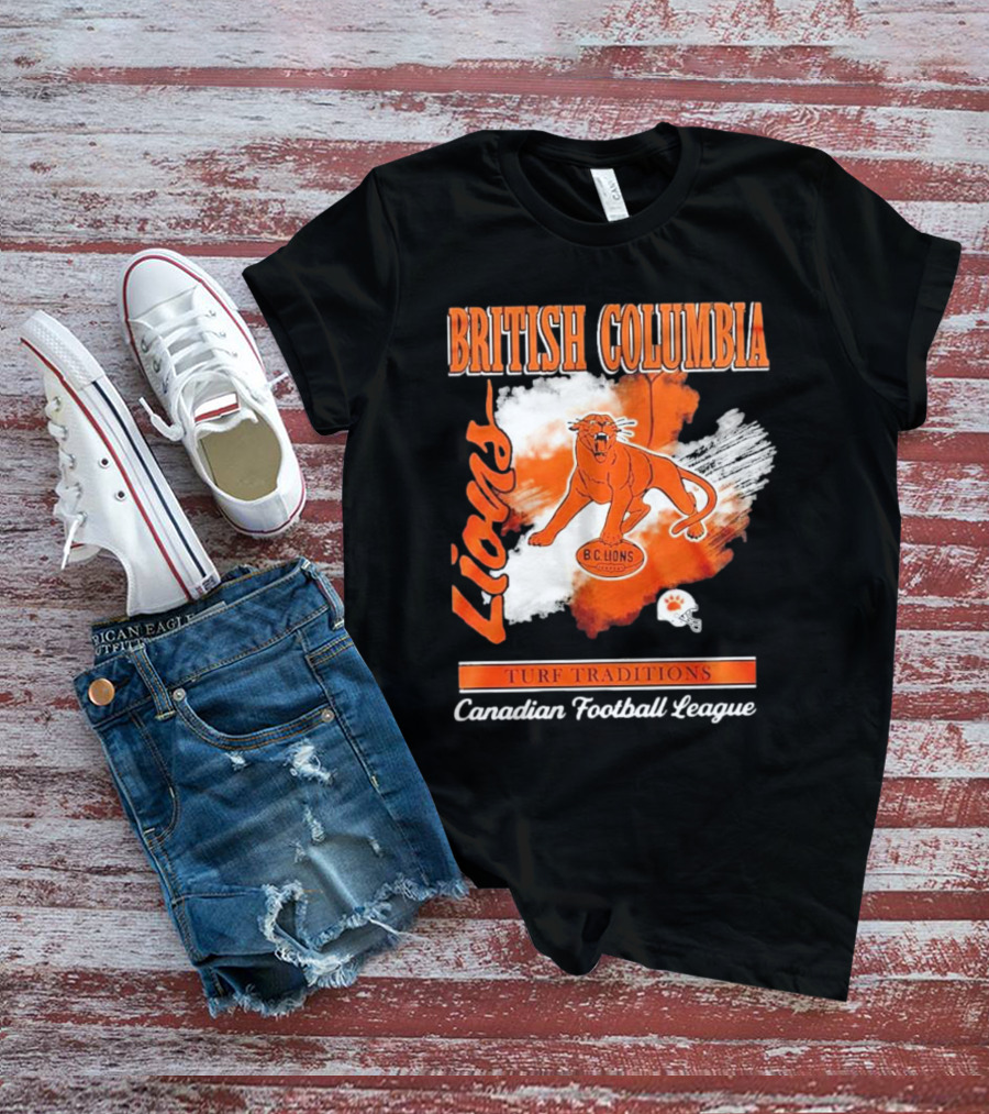 British Columbia Lions Turf Traditions Canadian Football League T-Shirt