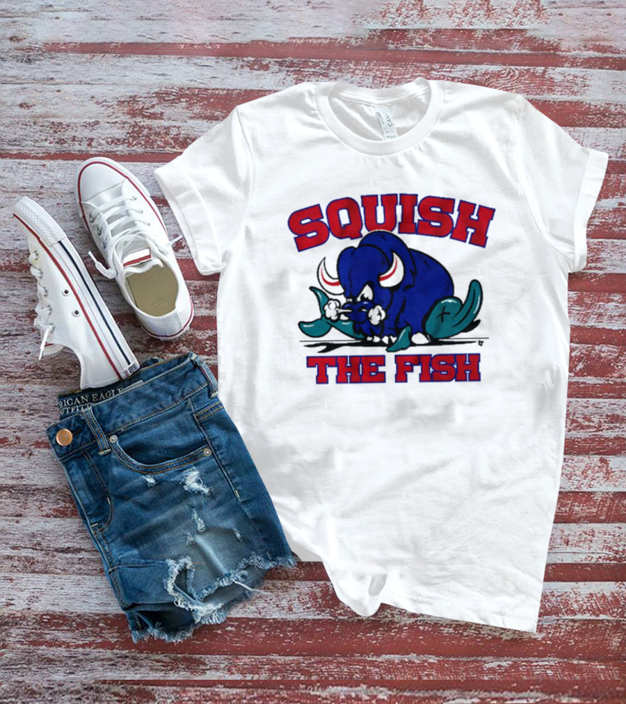 Buffalo Bills NFL Squish The Fish T-Shirt