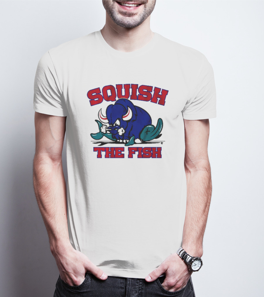 Buffalo Bills NFL Squish The Fish T-Shirt