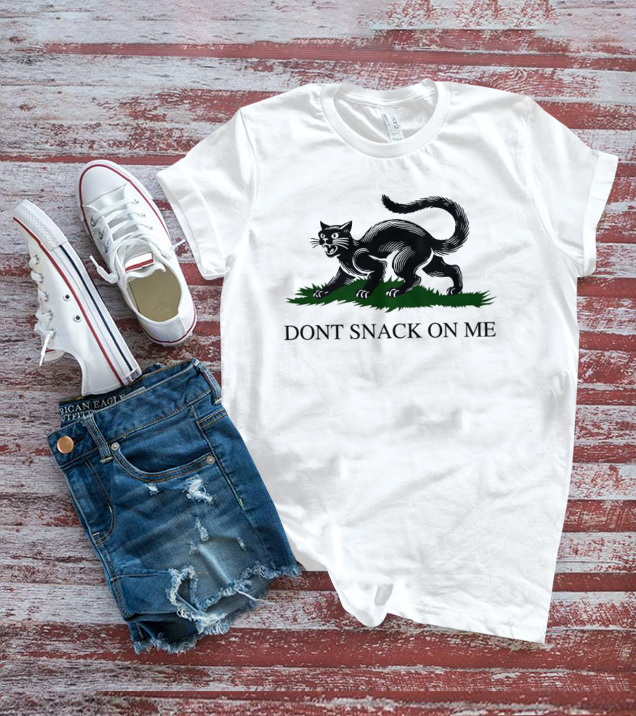 Dont Snack On Me Black Cat T-Shirt