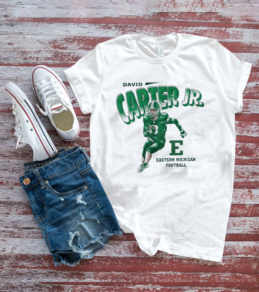 David Carter Jr. Football Eastern Michigan E T-Shirt