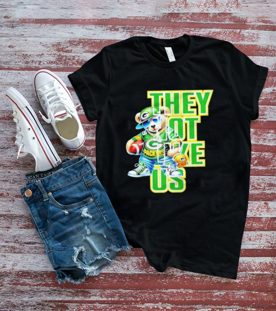 Green Bay Packers Bear They Not Like Us Football T-Shirt
