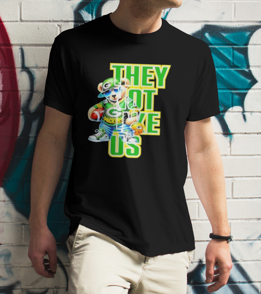 Green Bay Packers Bear They Not Like Us Football T-Shirt