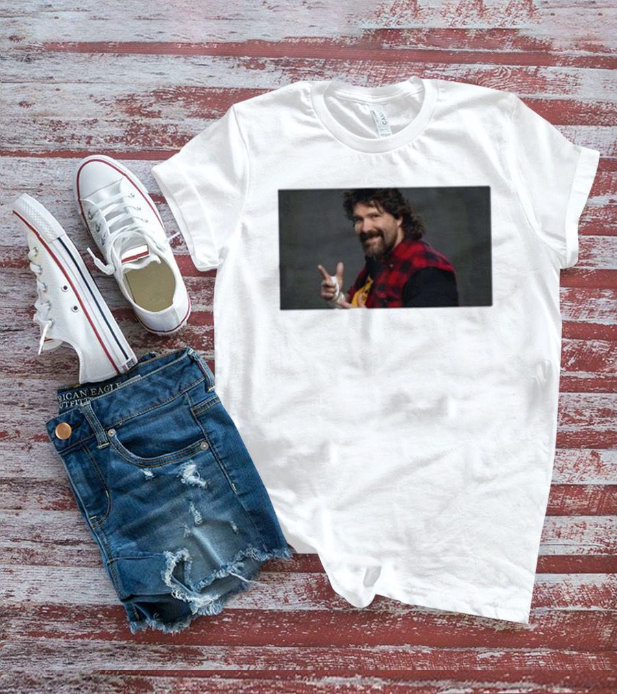 Mick Foley Vuelve A Firmar Un Contrato De Leyenda Con WWE Iconic Flannel Look T-Shirt
