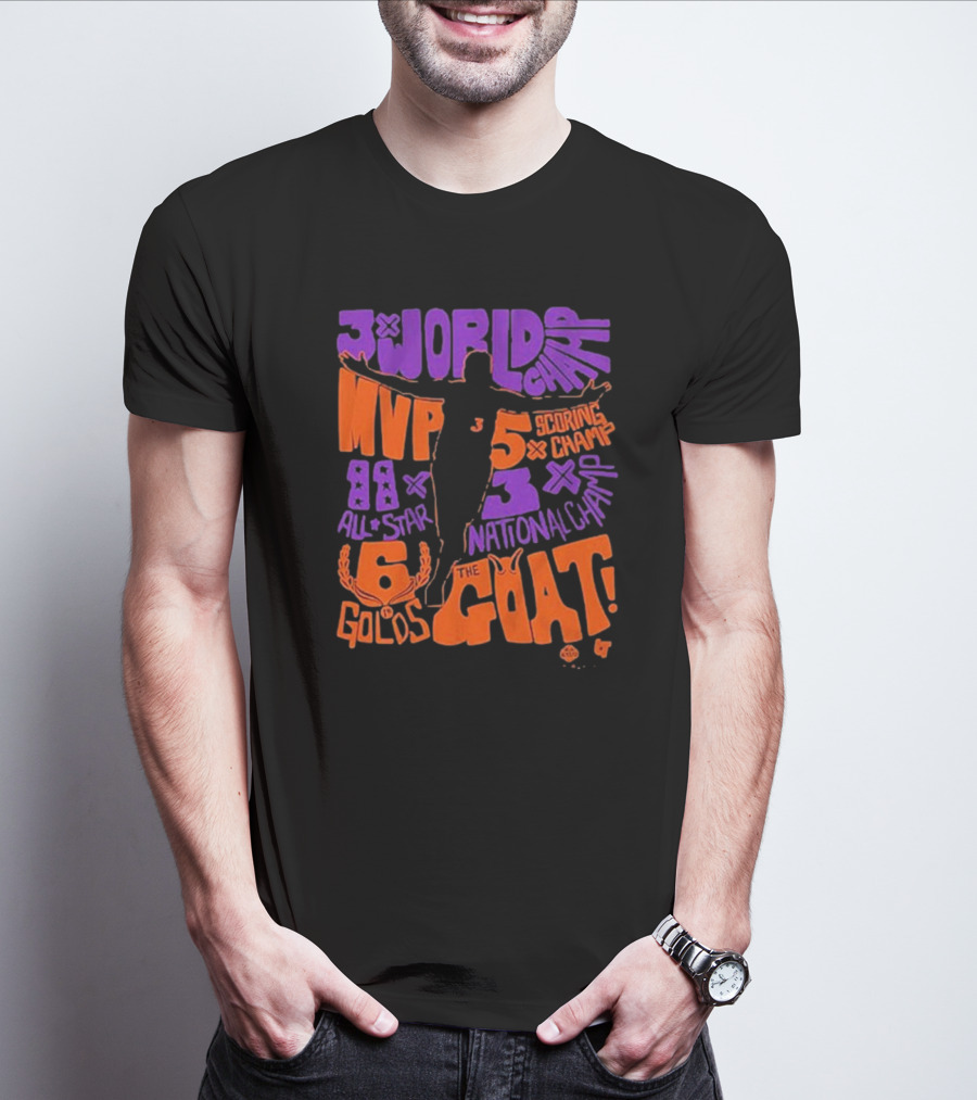 Phoenix Mercury Diana Taurasi 3x World Champ MVP 5x Scoring Champ 8x All Star 3x National Champ 6 Golds The GOAT T-Shirt