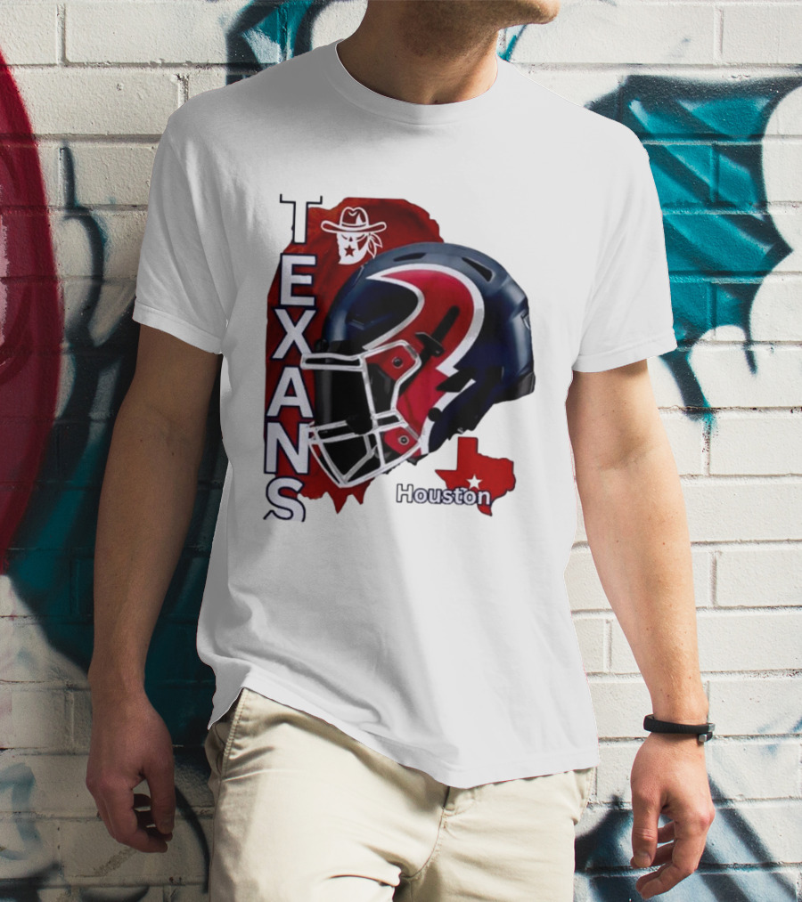 Texans Houston Team Spirit Sports Helmet Texans T-Shirt