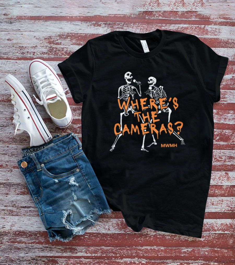Where’s The Cameras Skeleton MWMH Mic-Dropping Dance Duet T-Shirt