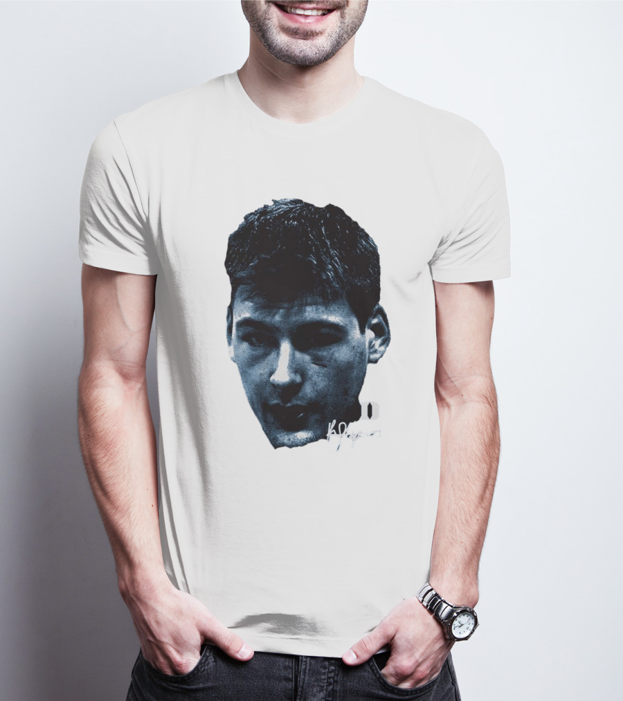 Kyle Filipowski Duke Blue Devils Signature Big Head Image T-Shirt