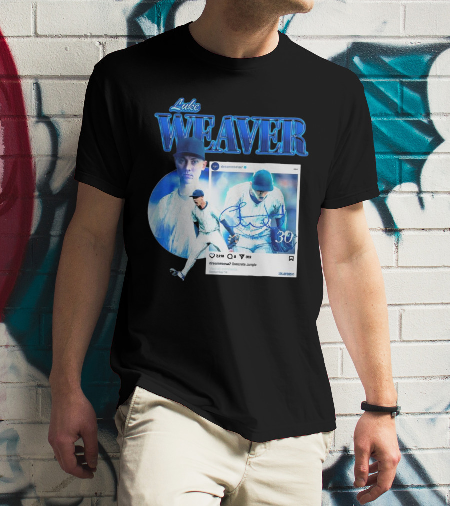 Luke Weaver Dream Weaver New York Concrete Jungle 30 Signature Playoffs T-Shirt