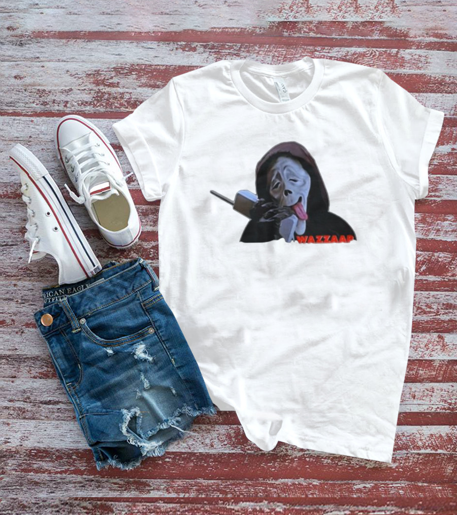 Wazzap Meme Hoodie Ghost Face With Phone T-Shirt
