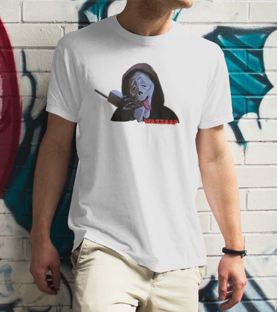 Wazzap Meme Hoodie Ghost Face With Phone T-Shirt