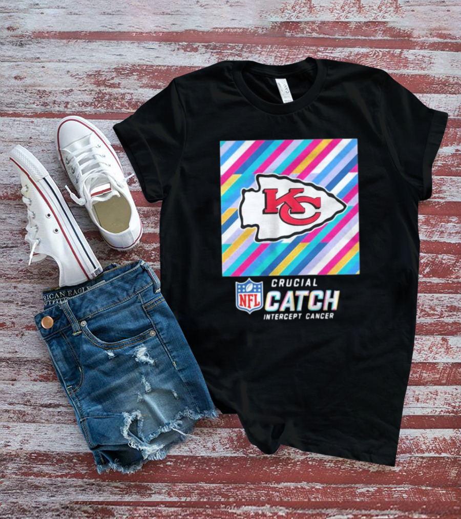NFL Crucial Catch Intercept Cancer Kansas City Chiefs T-Shirt