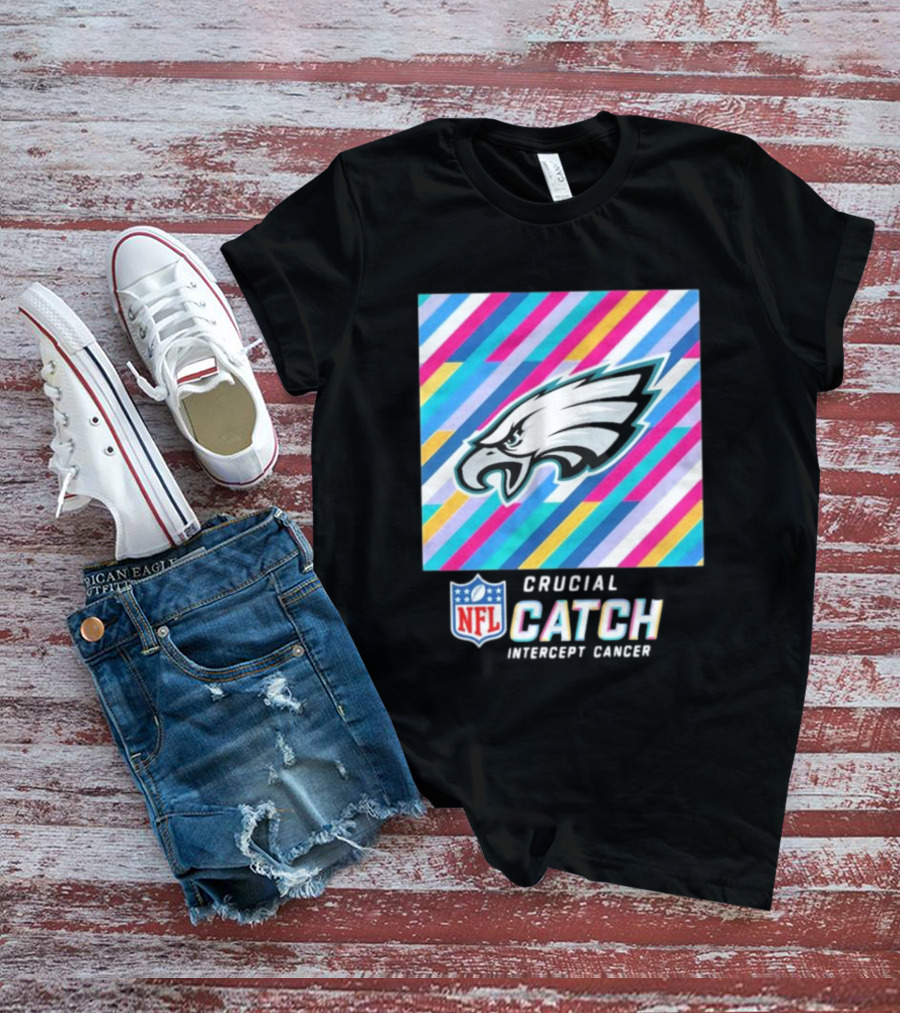 NFL Crucial Catch Intercept Cancer Philadelphia Eagles T-Shirt