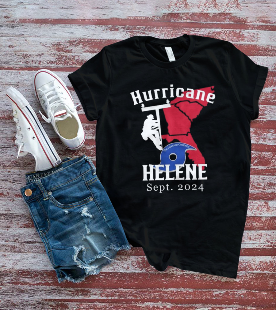 Hurricane Helene The Lineman Company Sept. T-Shirt