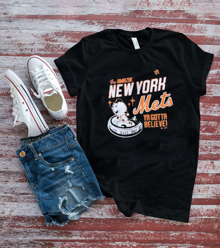 The Amazin' New York Mets Ya Gotta Believe Mr. Met T-Shirt