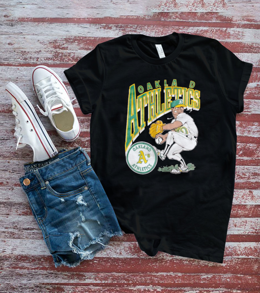Oakland Athletics Vintage 1990s MLB Caricature A's T-Shirt