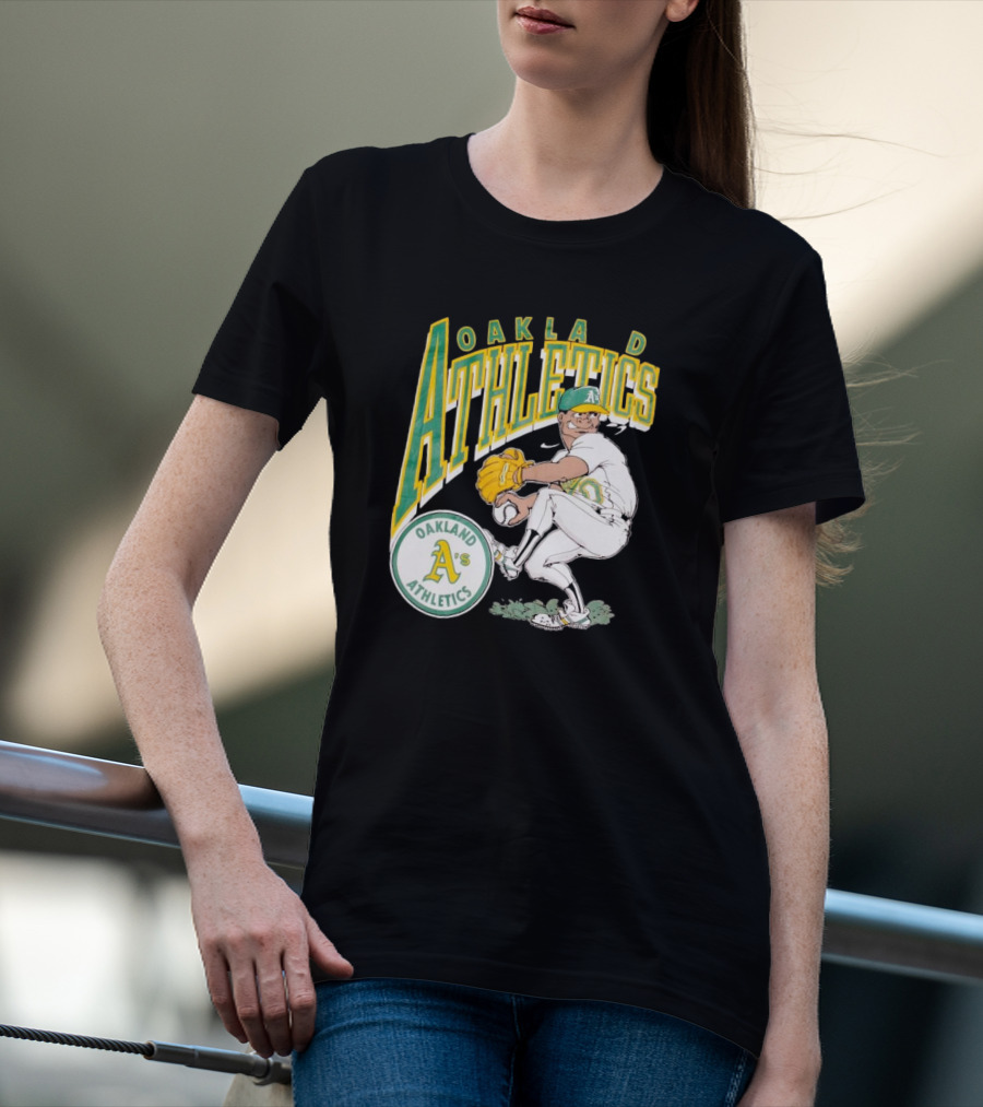 Oakland Athletics Vintage 1990s MLB Caricature A's T-Shirt