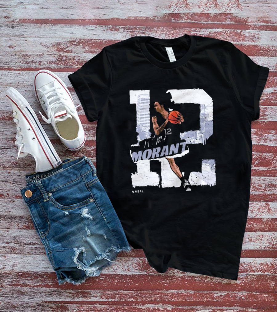 Ja Morant Number 12 Memphis Basketball Player T-Shirt