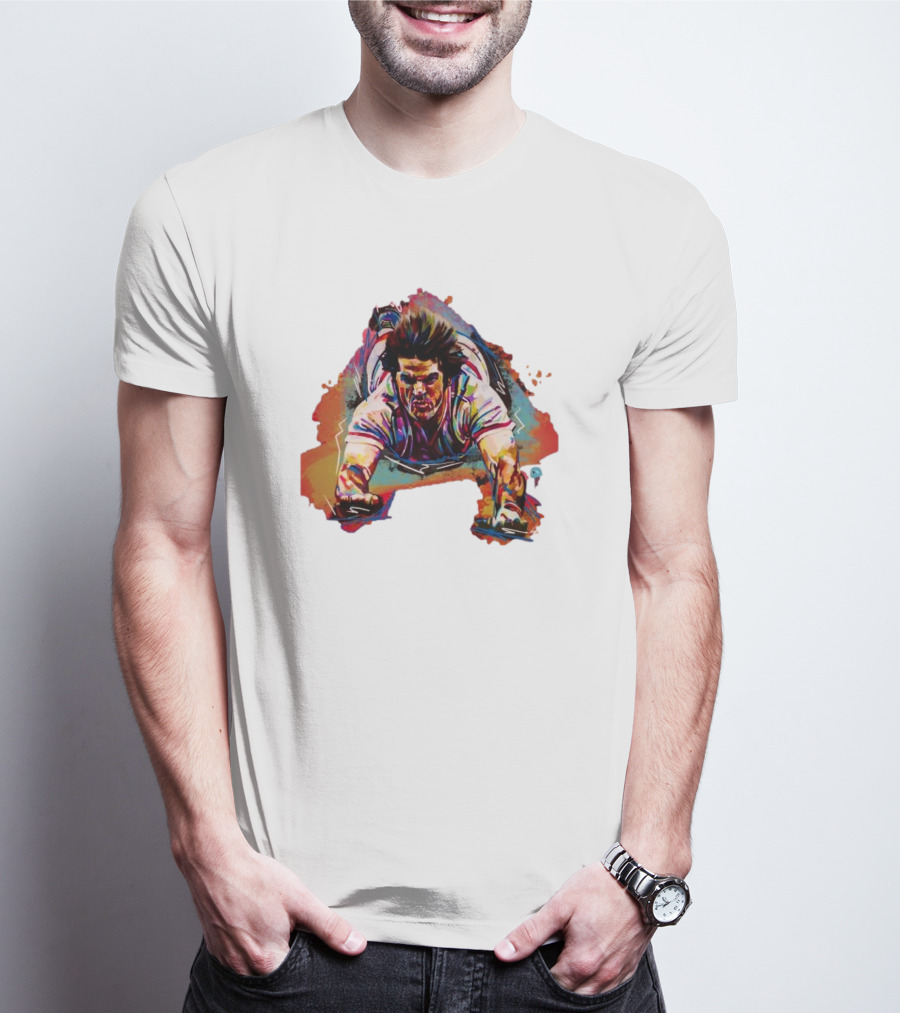 Pete Rose Sliding Action – Shawn Voelker T-Shirt