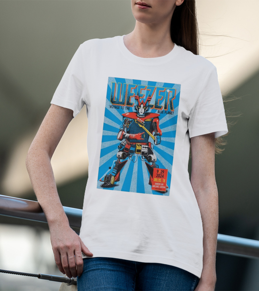 Weezer Voyage To The Blue Planet American Airlines Center Dallas TX September 29 T-Shirt
