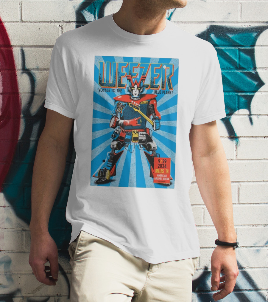 Weezer Voyage To The Blue Planet American Airlines Center Dallas TX September 29 T-Shirt