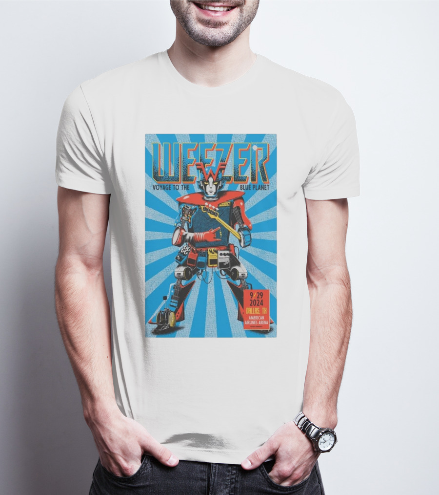 Weezer Voyage To The Blue Planet American Airlines Center Dallas TX September 29 T-Shirt