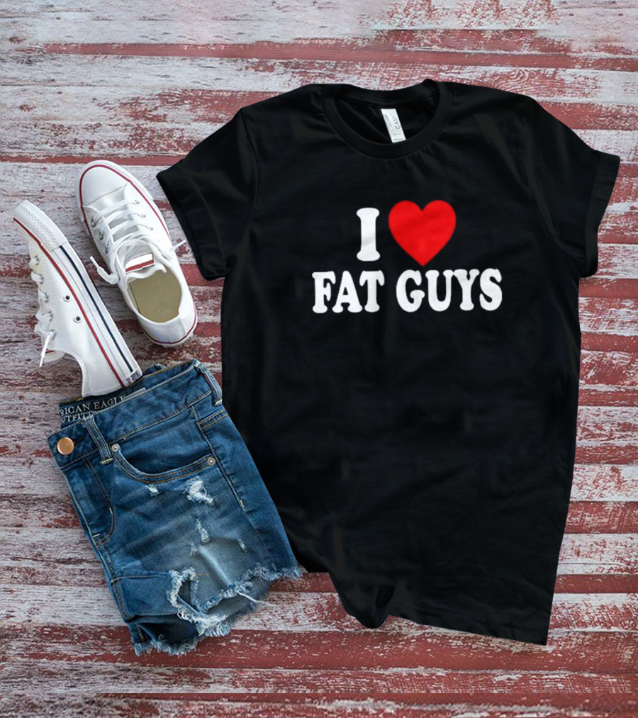 Alexis Xj Wearing I Love Fat Guys I ♥ Fat Guys T-Shirt
