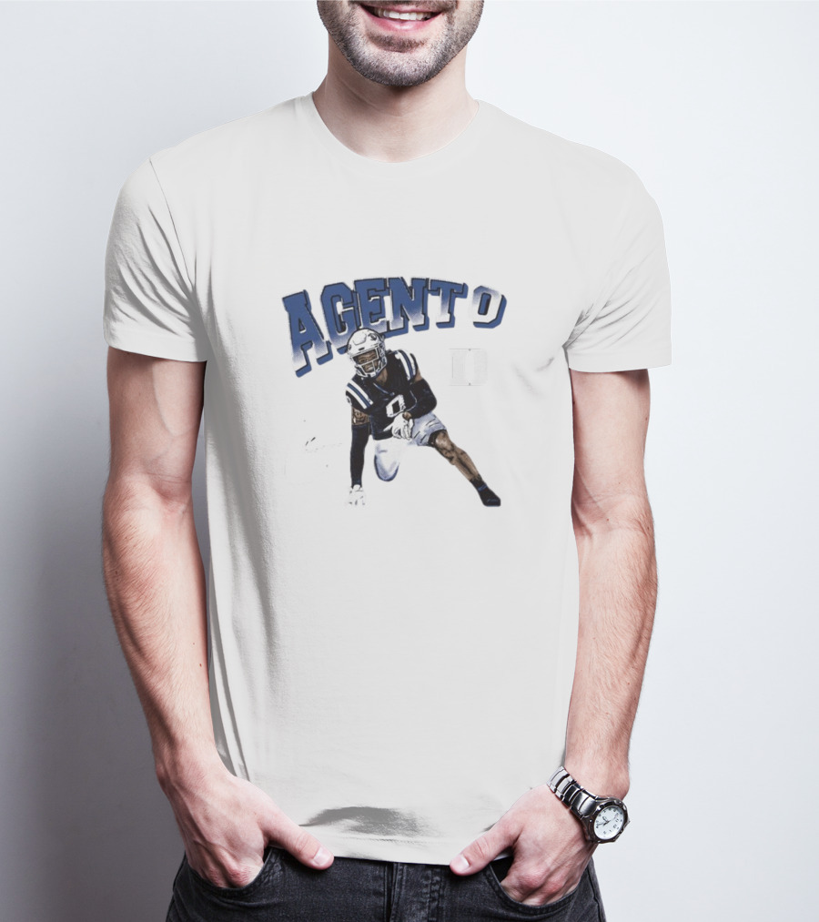 Chandler Rivers Agent 0 Duke Blue Devils Signature Player T-Shirt