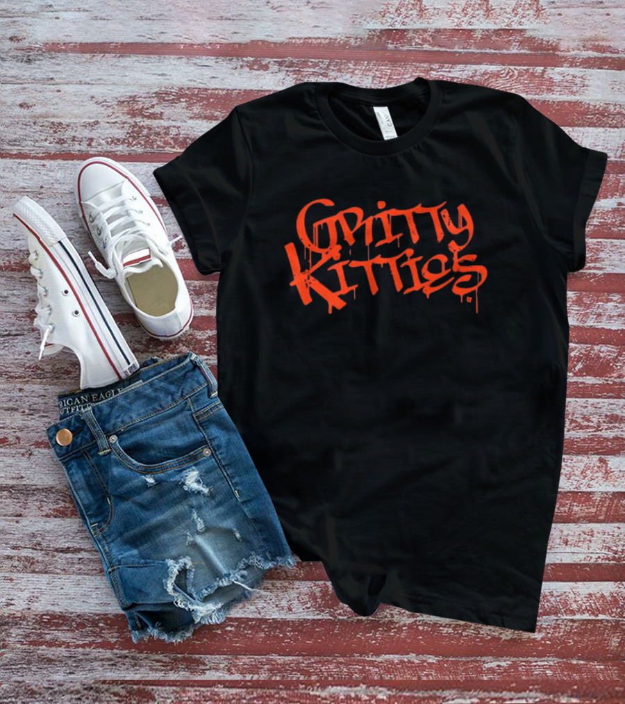 Detroit Tigers Baseball Gritty Kitties Urban T-Shirt