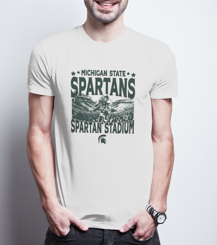 Michigan State Spartans Spartan Stadium Vintage Gameday T-Shirt
