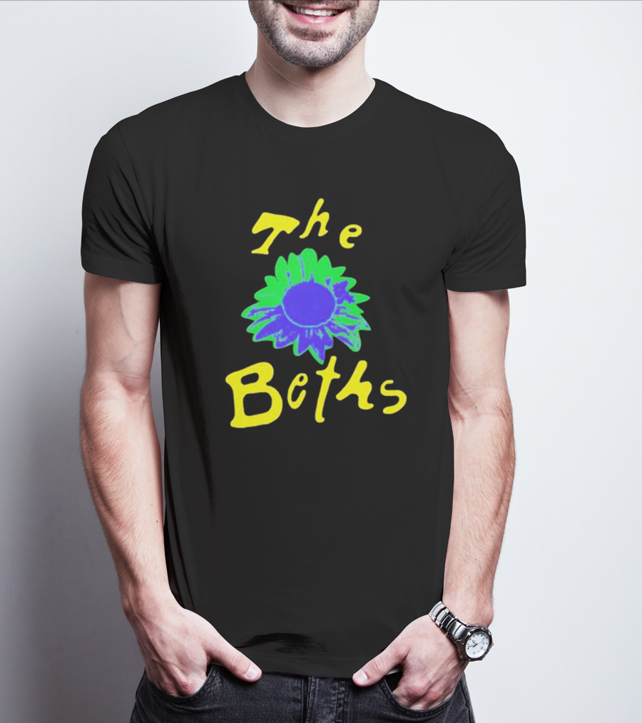 The Beths Bright Blue Green Flower T-Shirt