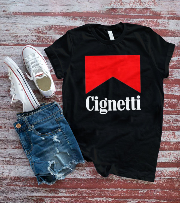 Cignetti Parody Logo Red Chevron T-Shirt