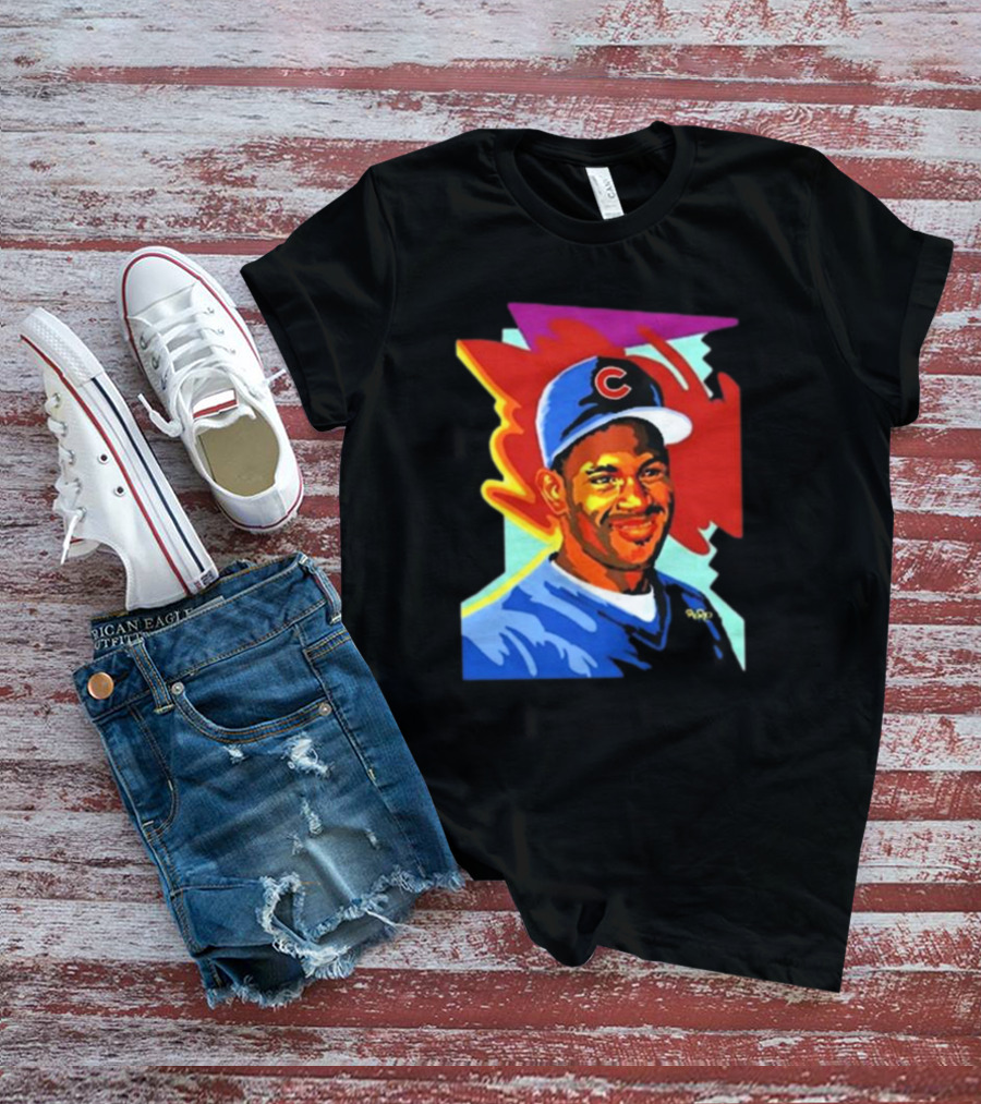 Sammy Cubs Portrait Colorful Art Baseball Cap T-Shirt