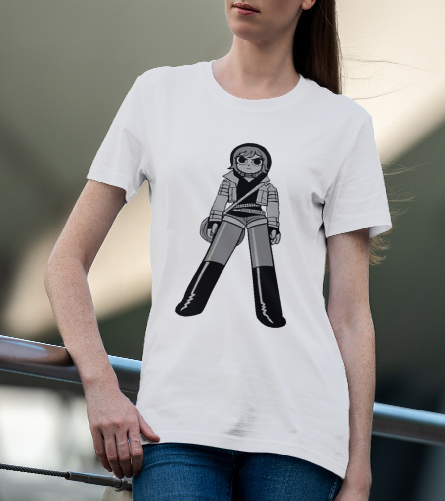 Sp20 Ramona Black And White Character Pose T-Shirt