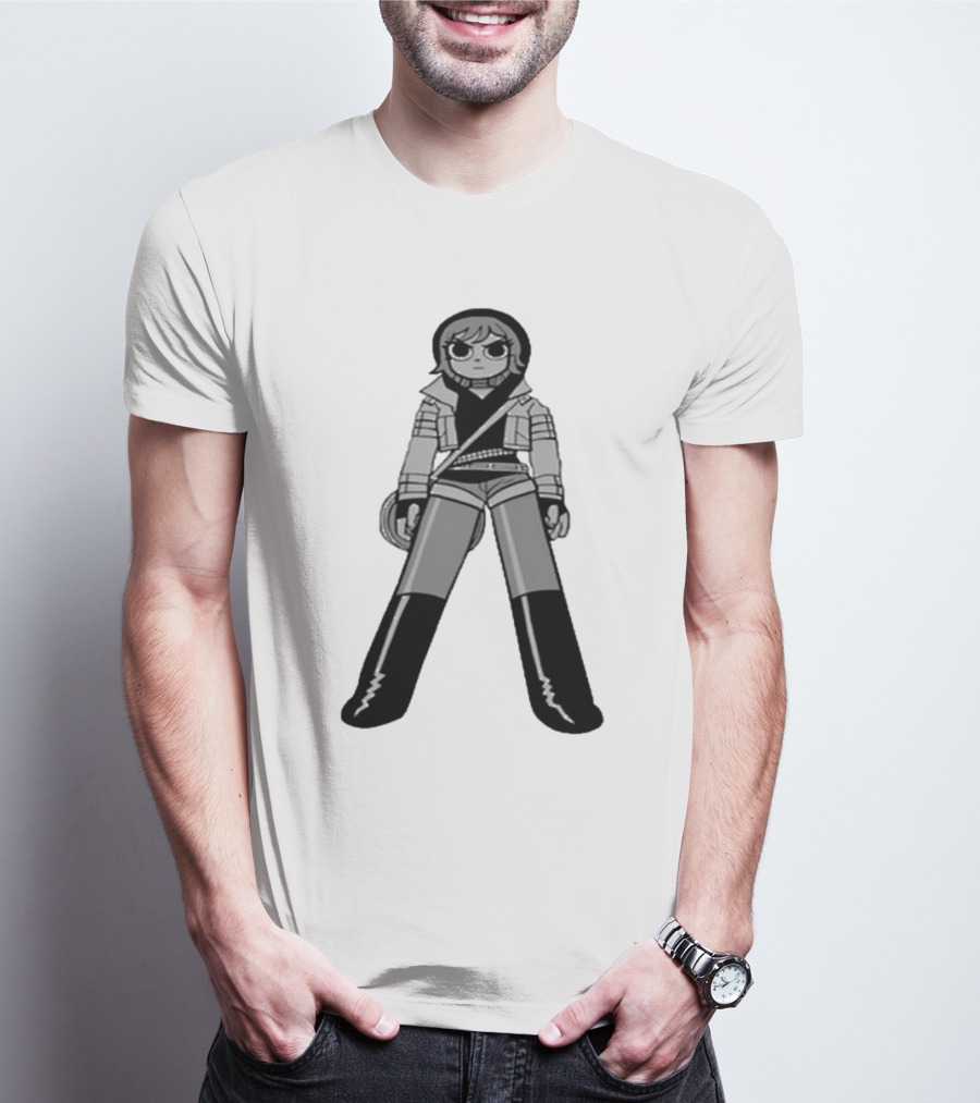 Sp20 Ramona Black And White Character Pose T-Shirt
