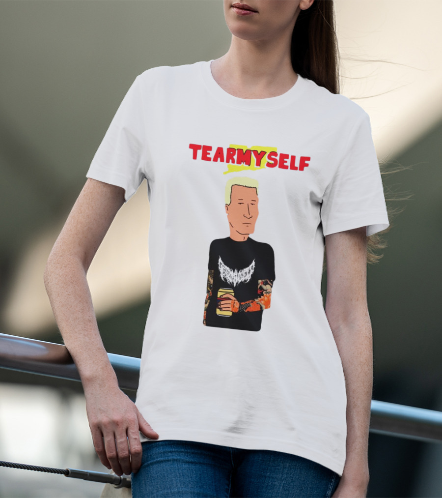 TEAR Myself Boomhauer Rick And Morty Crossover T-Shirt