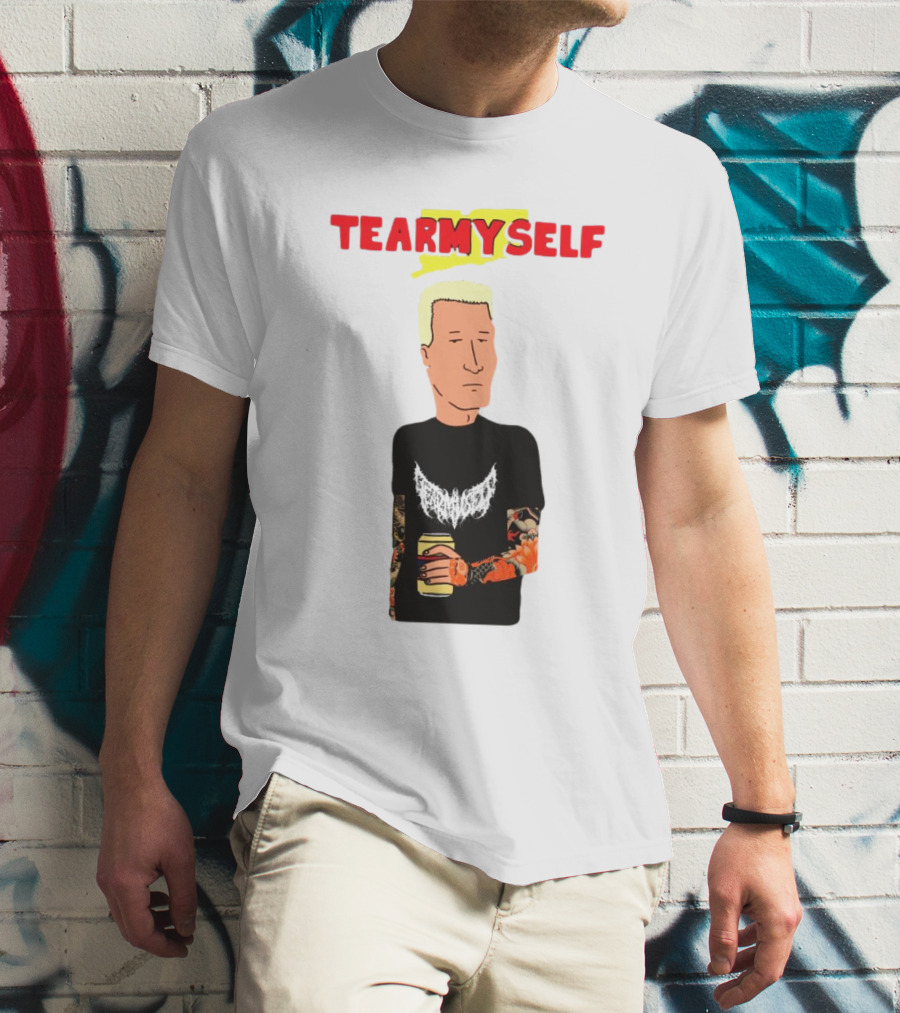 TEAR Myself Boomhauer Rick And Morty Crossover T-Shirt