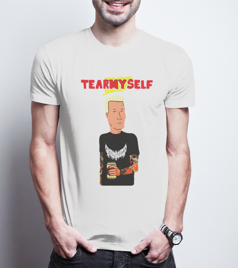 TEAR Myself Boomhauer Rick And Morty Crossover T-Shirt