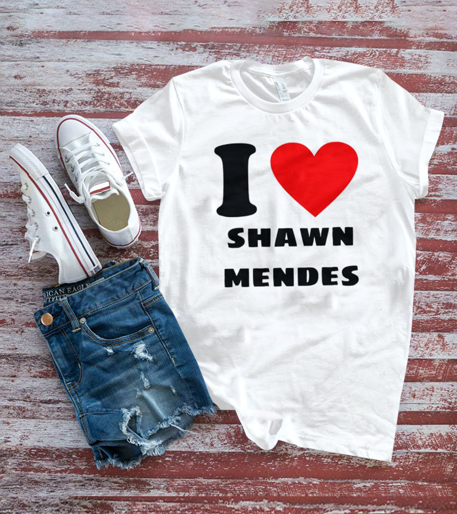 I Love Shawn Mendes Heart T-Shirt