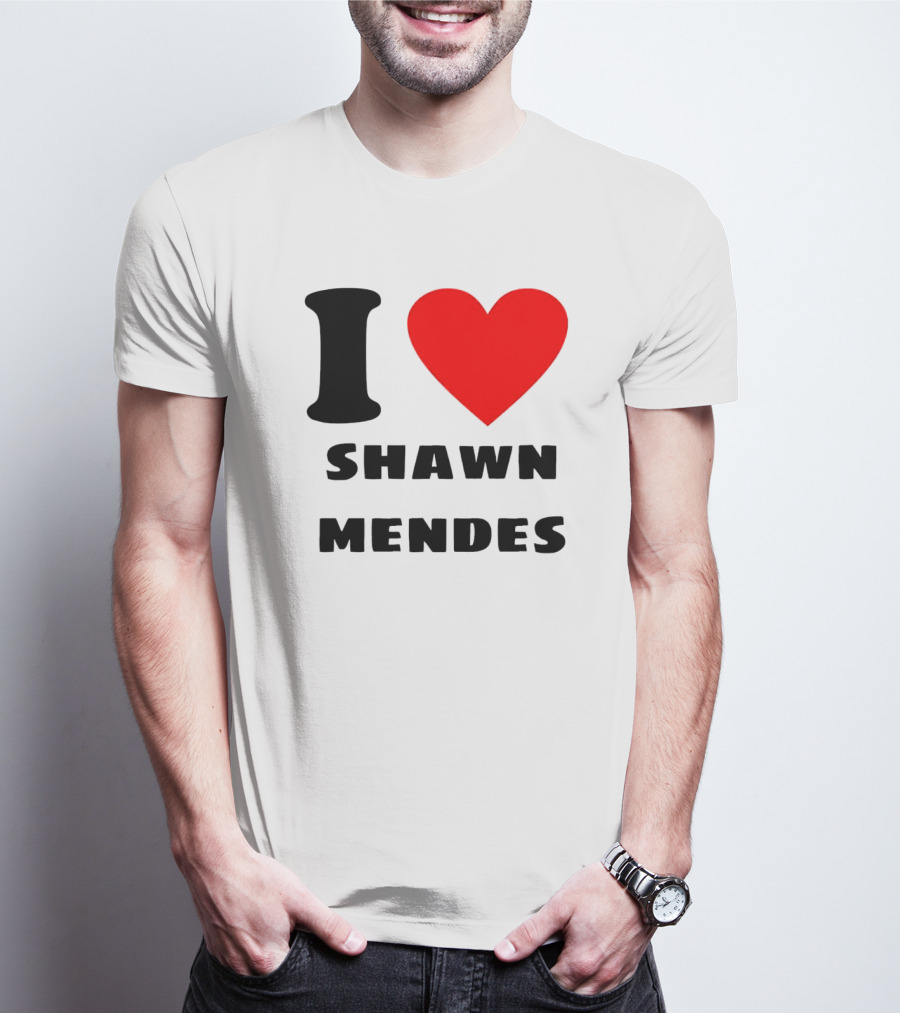 I Love Shawn Mendes Heart T-Shirt