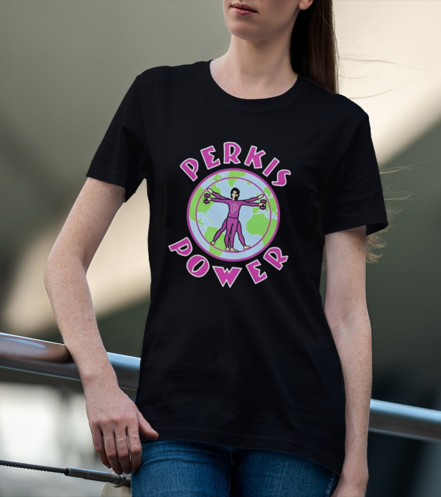 New Heights Travis Kelce Perkis Power Vitruvian Man Style Iconic Sportswear T-Shirt
