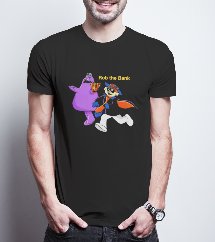 New York Mets Grimace Rob The Bank Hamburglar Duo T-Shirt