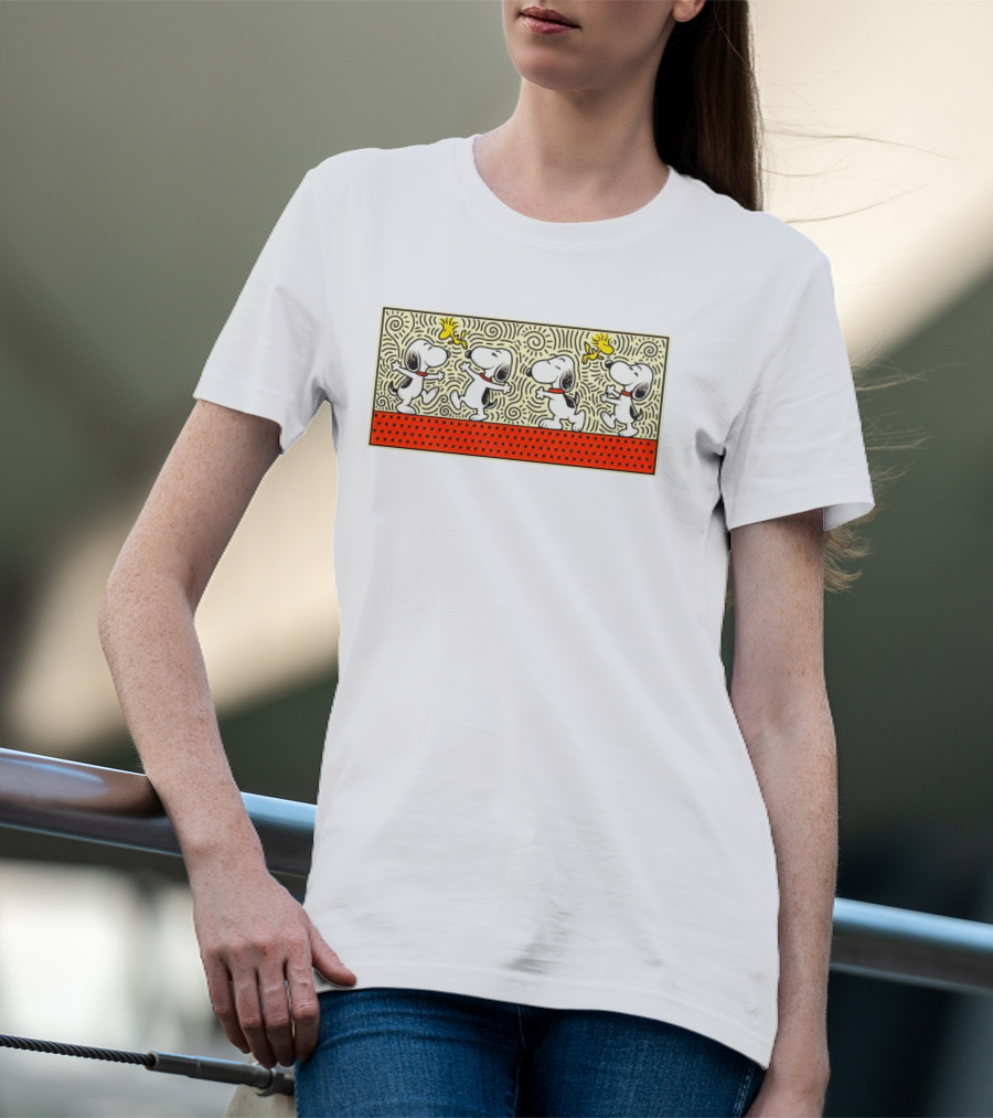 Snoopy And Woodstock Peanuts Doodle Friends T-Shirt