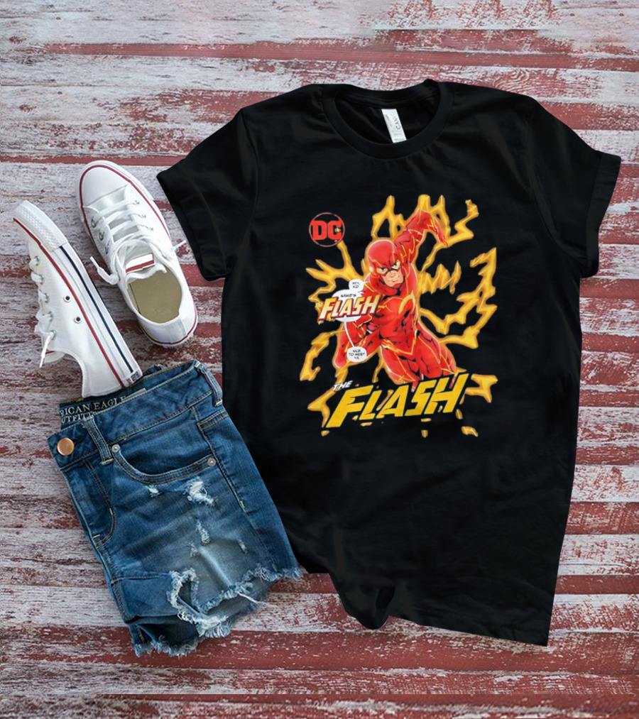 DC Comics The Flash Movies Lightning Action Scene T-Shirt